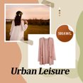 thumbnail image 3 of Qarigey Abrigo de moda chal de punto chaqueta de verano exquisito regalo dulce lavable ropa de mujer mano de obra fina cárdigan suelto Abrigos y chamarras Rosado Qarigey AP013515-09, 3 of 6
