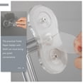 thumbnail image 2 of WHAMVOX Transparent Acrylic Toilet Paper Holder with Shelf for Storage Use Simple Design and Durable Performance 4.7 x 3.9 x 6.3 inches, 2 of 7