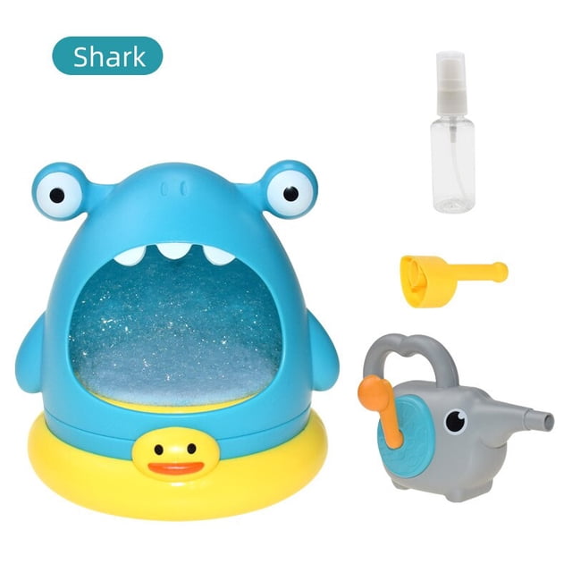 Juguetes de baño eléctricos S6 para niños, juego de ducha, bañera con ventosa para bebésTiburón zhangyuxiang unisex
