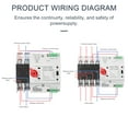 thumbnail image 2 of Mistaha Interrupteur de Transfert Automatique 4P 100A Interrupteur de Conversion Double Puissance avec Commutation Sans Interruption en Milliseconde pour Alimentation Domestique 220V, 2 of 7