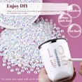 thumbnail image 4 of 5000PCS 2mm Resin Jelly Rhinestones in Bulk (White AB), Bedazzling Flatback Crystals Rhinestones for Crafting DIY Nail Decoration, Gems Diomand Charms for Tumbler Shoes Clothing Fabric, 4 of 7