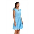 thumbnail image 2 of Women’s Pretty Garden LS VNEK BTN FRNT MINI DRSS - MINI CAP SLEEVE DRESS, 2 of 6