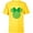 Yellow, variant on Disney Minnie Mouse Green 4-Leaf Clovers St. Patrick's Day - Short Sleeve T-Shirt for Kids - Customized-White