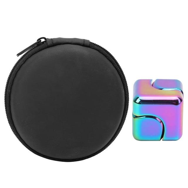 Juguete de descompresión para dedos, de aleación de aluminio, para aliviar el estrés y la ansiedad (multicolor)
