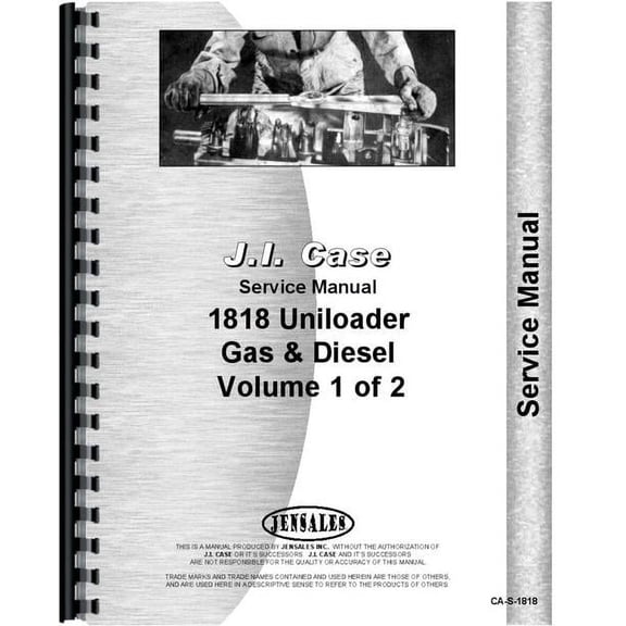 Case 1818 Uniloader Service Manual