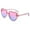 Pink Frame/Gradient Blue,1 Pcs, variant on Heart Sunglasses Kids for Toddler Girls Age 3-10 Shaped Bee Cute Fashion Sunnies