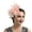 Z23-Orange, variant on FUZHIQ Oversized Organza Flower Feather Fascinator Hat, Statement Headwear for Women, Kentucky Derby, Red Carpet & Themed Party Fashion Accessory