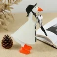 thumbnail image 3 of Porch Goose Winter Outfits, Christmas Santa Porch Goose Outfit, Cute Goose Clothes Costume for 7" Cement Geese Outdoor Patio Yard Decoration (N), 3 of 7