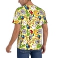 thumbnail image 2 of Lsque Animals Pattern Mens Polo Golf Shirts Funny Graphics Shorts Sleeve Button Shirts Baseball T-shirt-4X-Large, 2 of 7