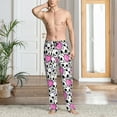 thumbnail image 2 of Rateoe skull with hearts Pattern Men’s Ultra-Soft Comfy Pajama Lounge Pants Sleepwear,Comfortable Lounge Wear,lightweight Pajamas, Casual Home Wear-Large, 2 of 6