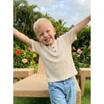 thumbnail image 5 of Cenuakty 3M-4T Baby Boy Summer T-Shirts Fashion Short Sleeve Round Neck Button Front Loose Tops for Kids, 5 of 9