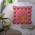 thumbnail image 3 of Carolines Treasures SS4466PW1414 Min Pin Hearts Love and Valentines Day Portrait Fabric Decorative Pillow  14Hx14W, 3 of 4