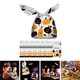 thumbnail image 4 of 50 bolsas de dulces de Halloween, bolsa vacía, bolsa de para aperitivos para celebración, carnaval, suministros de decoración para Blanco Colco Bolsas de dulces, 4 of 8