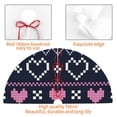 thumbnail image 4 of Sikiie Pixel Heart Winter 30-48 inches {designName} Print Christmas Tree Skirt Snowman Xmas Tree Skirt with Edge Christmas Decorations for Holiday Party-48", 4 of 7