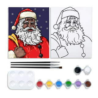 Artist's Loft Christmas Canvas Painting Kit Cats 12 pc Set Techniques  Included