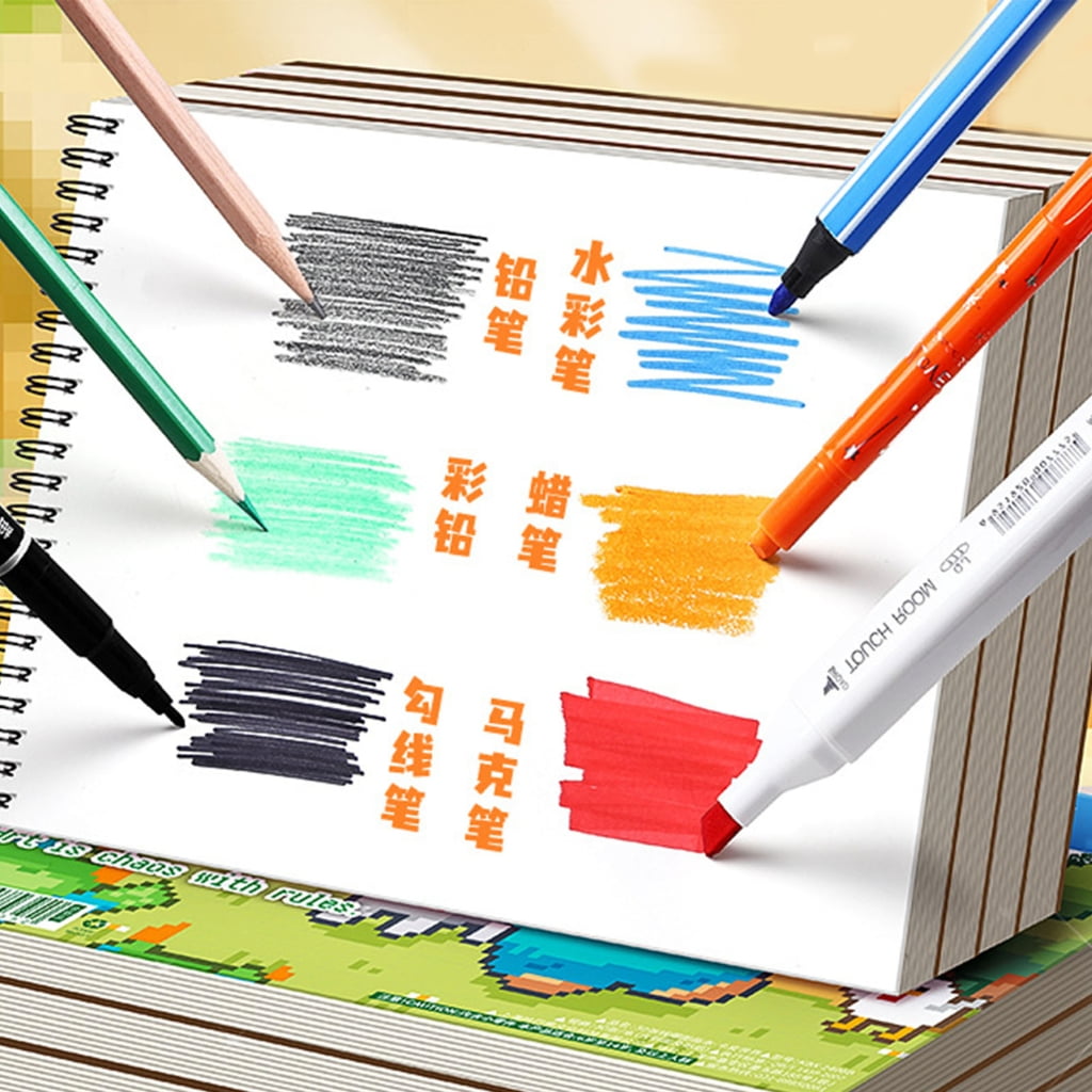 4pcs Blank Art Journals Sketchbook Drawing Pad For Outdoor Sketching Classroom Use 50 Sheets Each Book