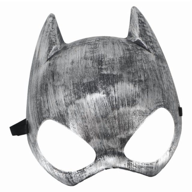 Máscara de gato, accesorio de discoteca para mujer, disfraz, atrezzo para fotos, disfraz de Halloween Plata