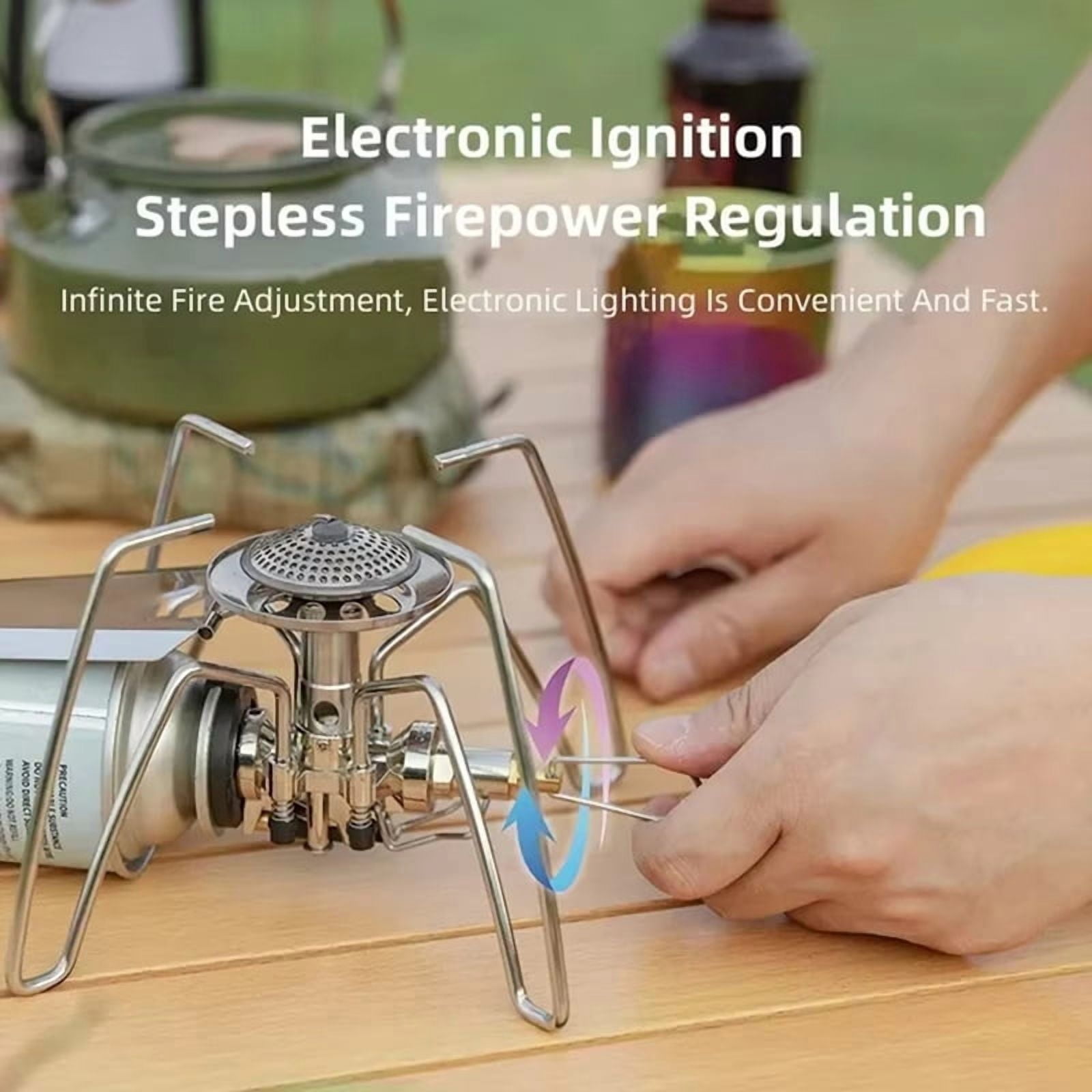 Outdoor Ultralight Camping Gas Stove Spider Split Gas Burner Cooking Stove Single Burner One-Piece Cassette Stove
