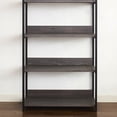 thumbnail image 3 of Newboti Furniture Monica Wood and Metal Walk-in Closet with Five Shelves in Rustic Gray 17350, 3 of 4
