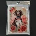 thumbnail image 3 of German Shorthaired Pointer Valentine Roses Greeting Cards Pack of 8 7 in x 5 in, 3 of 3