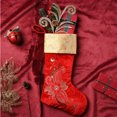 thumbnail image 3 of Valery Madelyn 21" Christmas Stockings, 2 Pcs Red Gold Christmas Hanging Stockings for Fireplace Stairs Christmas Tree Decor, 3 of 8