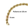 thumbnail image 2 of Pulsera Tejido Torsal Horoz Oro 10K 18cm W1107, 2 of 5