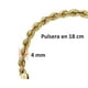 thumbnail image 2 of Pulsera Tejido Torsal Horoz Oro 10K 18cm W1107, 2 of 5