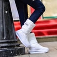 thumbnail image 5 of Botas de nieve Botas Nieve Mujer Senderismo Cómodo Invierno Calzado Mujer (36) Blanco Likrtyny Tenis De Mujer Tenis De Hombre, 5 of 5