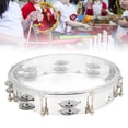 thumbnail image 4 of Percussion Jingles, Tambourine Adjustable Double Row 10in  For Party, 4 of 8