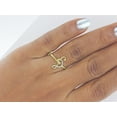 thumbnail image 4 of Halo Jewelers 10k Yellow Gold 1/20 Cttw Round Cut White Natural Diamond Musical Note Engagement Ring | H-I Color, I2 Clarity, 4 of 5