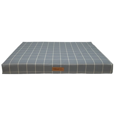 Vibrant Life 30" x 40" Durable Gusset Pet Bed, Large Dogs