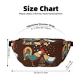 thumbnail image 3 of Naloa Rooster And Chicken Print Running Belts for Men Women,Running Fanny Pack with 2-Zipper Pockets,Waterproof Waist Pack for Travel Hiking Running Outdoor Sports, 3 of 8