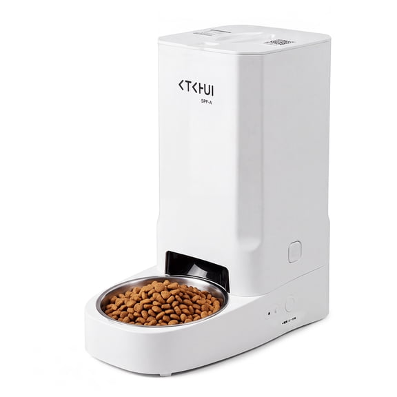 3L Automatic Cat Feeder with WiFi & APP Control – Anti-Clog Food Dispenser, Stainless Steel Bowl, Timed & Manual Feeding, Sealed Dry Food Storage