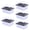 White-5F-clearacne, variant on WWG Indoor Propagation Box, Mini Greenhouse Starter Kit with Clear Cover Tray, 6/12 Cell Nursery for Gardening, Includes Humidity Domes (1/2/5PCS)
