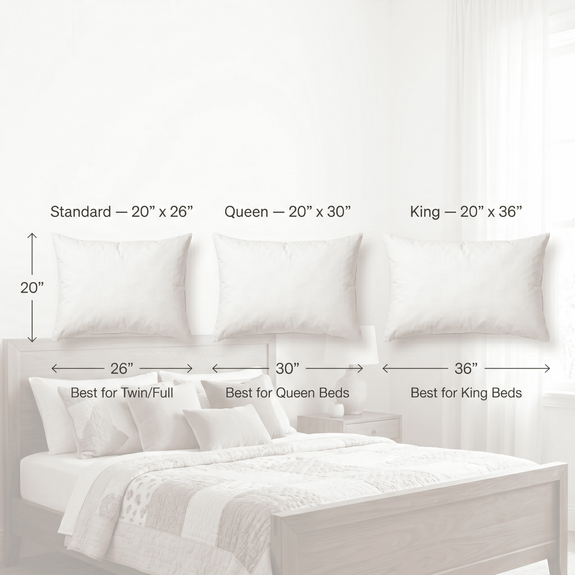 East Coast Bedding Balanced Dream 50/50 Goose Down & Feather Pillow, Medium Firm Side Sleeper, 100% Cotton, Standard, 1-Pack