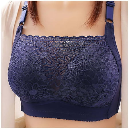 

Womens Solid Color Push Up Tube Top No Steel Ring Breastfeeding Bra Underwear