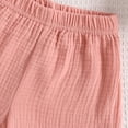 thumbnail image 6 of LNMQLPDBS Toddler Baby Girl Summer Clothes Solid Color Pleated Adjustable Shoulder Strap Tank Tops Shorts Outfits Set Kids Casual Loose Breathable Clothes for Sun Day Play Outdoor Red 12-18 Months, 6 of 7