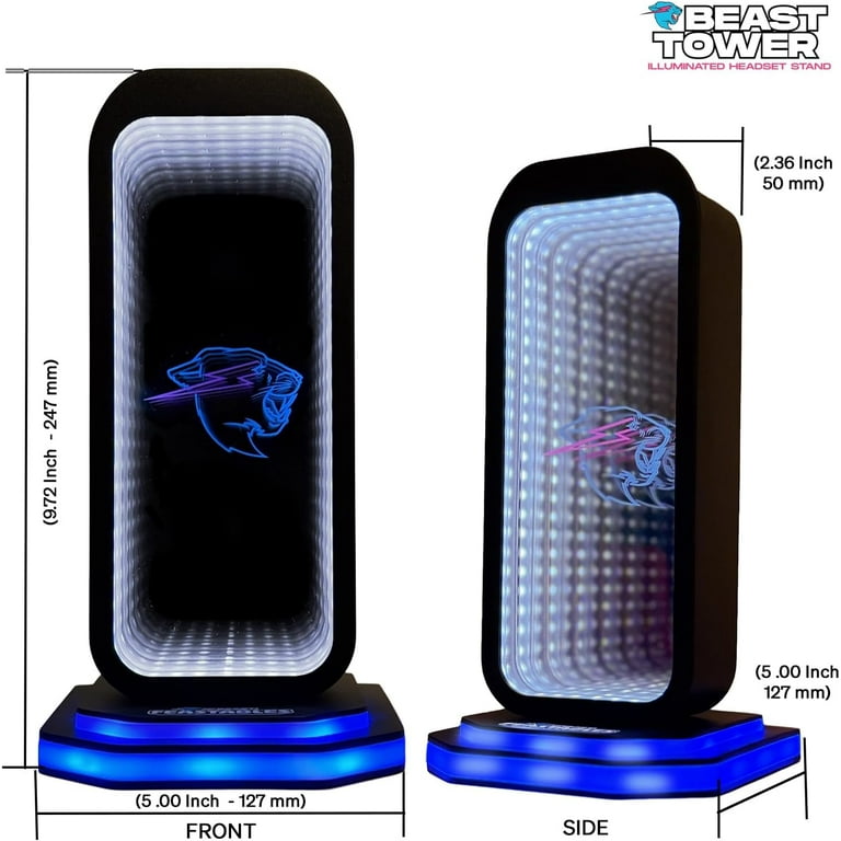 MrBeast Gaming Headphone Stand, RGB Light Display with Infinity