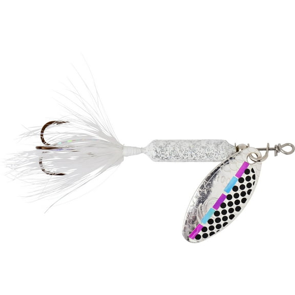 Yakima Bait Worden's Original UV Coated Rooster Tail, Inline Spinnerbait Fishing Lure, Tinsel Shad, 1/8 oz.