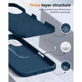 thumbnail image 5 of KOMI Designed for iPhone 16 Case,Shockproof Liquid Silicone Protective Phone Case with Soft Anti-Scratch Microfiber Lining Ultra Slim Drop Protection Phone Cover 6.1 inch Cobalt Blue, 5 of 5
