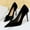 Black, variant on Miluxas Pumps Shoes for Women Low Heels Wedding Dressy Kitten Heels Closed Pointed Toe Pumps Shoes Green 9.5(43)