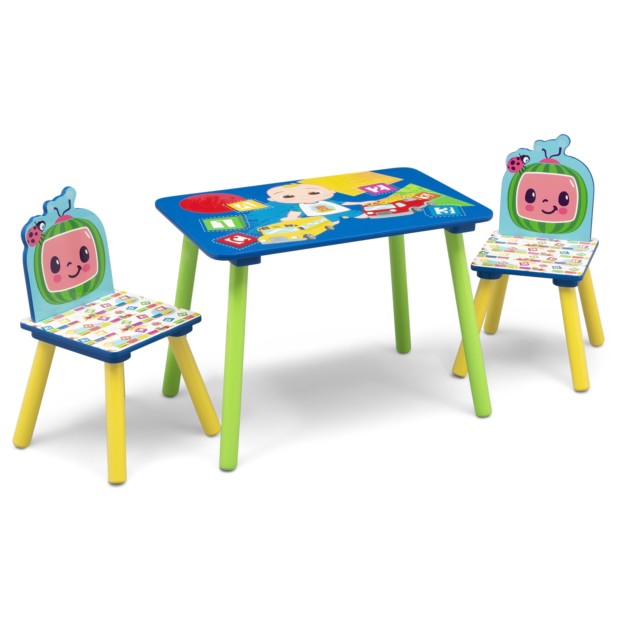 CoComelon 4-Piece Toddler Playroom– Includes Play Table Toy Organizer, Greenguard Gold Certified, Blue/Green CoComelon 4-Piece Toddler Playroom– Includes Play Table Toy Organizer, Greenguard Gold Certified, Blue/Green - 2