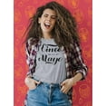 thumbnail image 2 of Cinco De Mayo Noir Lettering Shaped T-Shirt Women -Image by Shutterstock, Female Medium, 2 of 4
