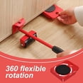 thumbnail image 3 of Furniture Lift Mover Tool Set,Furniture Lifter Tool with Lifting Lever & 4 Wheels,Heavy Furniture Moving Sliders Appliance Rollers Heavy Duty Mover Dolly Sliders Tool Furniture Lifter, 3 of 3