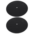 thumbnail image 1 of TABLZONE 2Pcs Square Silicone Turntable Mat for Home Use Music Listening Anti-Static Vinyl Record Player Mat 6.7x6.7in, 1 of 8