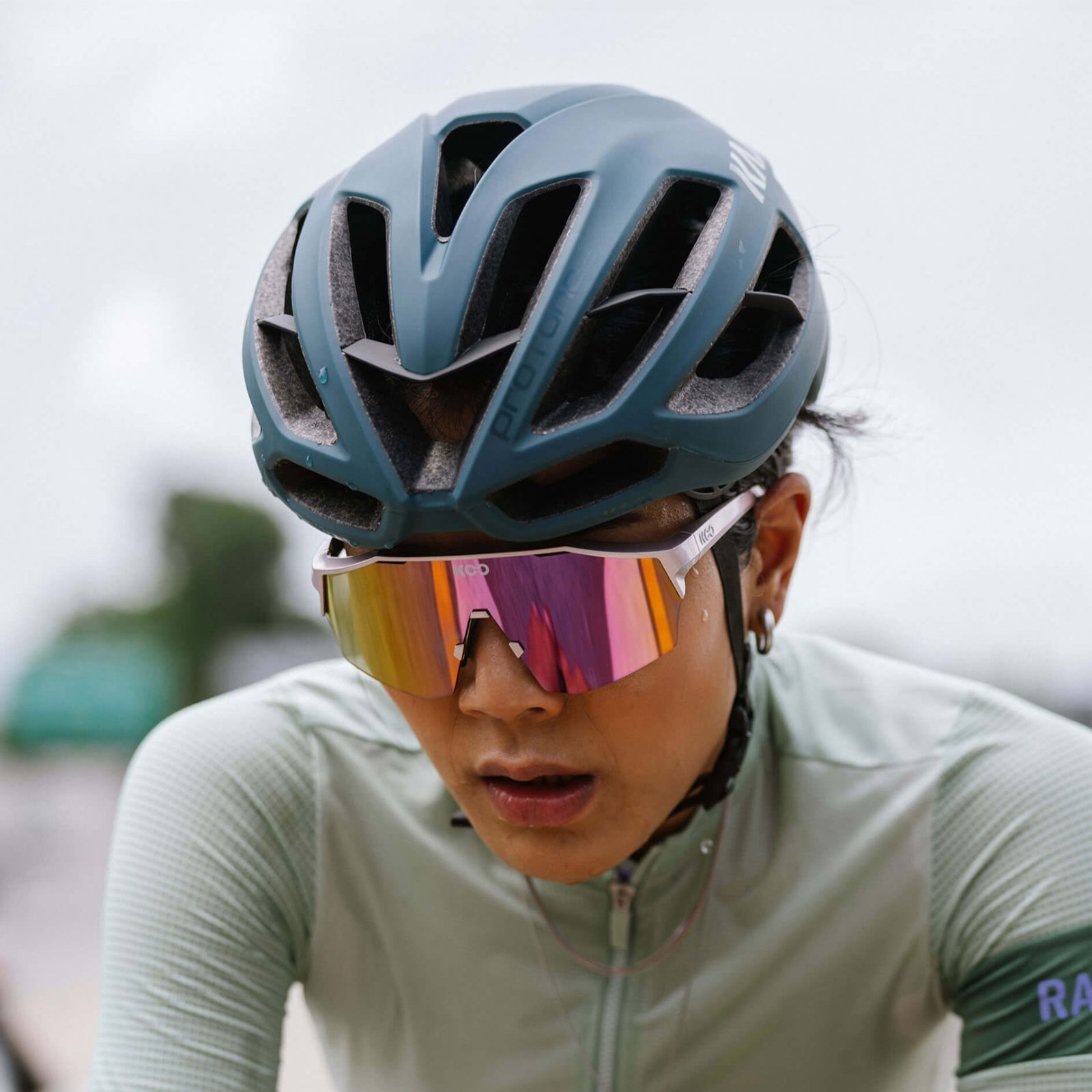 KASK Protone Icon Cycling Helmet, Color: Forest Green Matt, Size: L