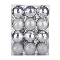 24PCS Mini Purple Ornaments Halloween Balls Shatterproof Christmas Tree Ball Decorations 2.36" Glitter Decorative Hanging Balls for Xmas Tree Halloween Holiday Wedding Party Home Decor