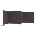 thumbnail image 3 of vidaXL 4-Panel Room Divider Brown 698x180 cm Fabric, 3 of 5