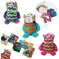 thumbnail image 4 of Worry Monster Soft Plush Toy Blue and Orange Childrens Write Down Your Worries Cuddly Toy Gosh! Designs 9”, 4 of 5