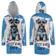 thumbnail image 3 of Happy Father's Day Best Schnauzer Cool Dad Ever All Over Print 3D Hooded Duffle Toggle Coat Miniature Schnauzer Dog Lover - 12007, 3 of 6